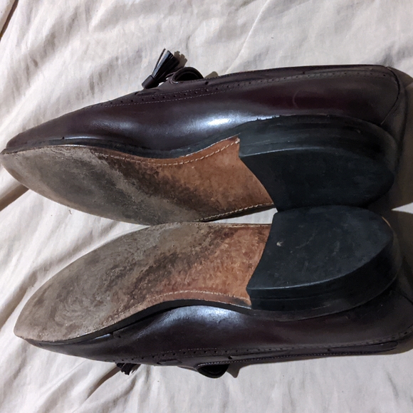 Allen Edmonds Manford burgundy loafers size 13C - Picture 3 of 4